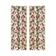 thumbnail image 2 of Cortinas navideñas estampadas | Cortinas opacas con ojales perforados | Decoración festiva para sala de estar en rojo y blanco | Panel bloqueador de luz de 135 x 213 cm, 2 of 5