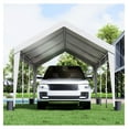 thumbnail image 5 of 10x20 Carport Heavy Duty Car Canopy Garage Shelter - SUV/Truck/Boat - Waterproof UV Resistant with Poles & Weight Bags, 5 of 7