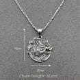 thumbnail image 2 of Colgante de cabeza de león y jabalí yuxing acero de titanio, 2 of 4