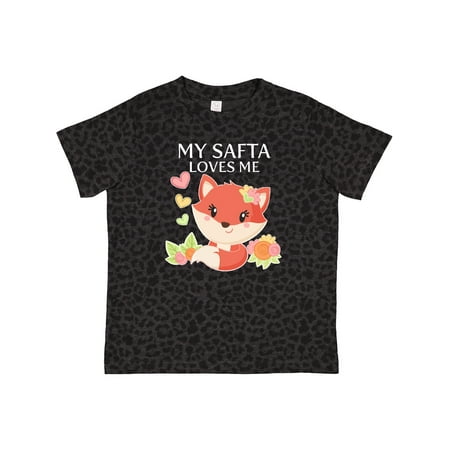 

Inktastic My Safta Loves Me- Little Fox Gift Toddler Boy or Toddler Girl T-Shirt