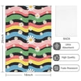 thumbnail image 2 of 2 Pcs Pioneer Flower Floral Print Pattern Kitchen Towels, Funny Microfiber Dish Towel Set, 18" X 26" Tea Towels, 2 of 6
