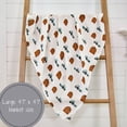 thumbnail image 7 of LollyBanks Baby Muslin Swaddle Blanket, Barn Prints Farm Theme, Unisex for Boys and Girls- 100% Muslin Cotton, 47"x47", 1 Pack, 7 of 7