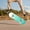 Color3, variant on 31'' Complete Skateboard 7 Layer Canadian Maple Double Kick Deck Skateboards Waves border blue gradient wavy swirls white Skate Board for Beginner Adult Gifts