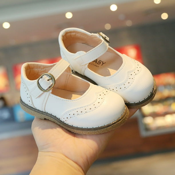 Zapatos de vestir Mary Jane para nina pequena zapatillas de ballet para nina zapatos escolares de fiesta zapatos de princesa con lazo 25 ER Walmart en linea
