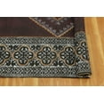thumbnail image 5 of Casavani Block Printed Cotton Rug Black Bedroom Carpets Outdoor Patio Rug, Black 9x12 feet, 5 of 5