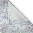 thumbnail image 5 of Ambesonne Winter Grommet Curtain, Pastel Snowflakes Joyful, 50" x 84", Blue Green Lavender, 5 of 6