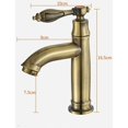 thumbnail image 2 of Grifo de lavabo retro NQ de cobre estilo europeo, 2 of 4