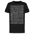 thumbnail image 1 of Hand Silhouette On Lines Men's T-shirt, 1 of 1