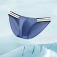 thumbnail image 2 of SMZ Men's Brief Underwear Sexy Tight Low Waist Underpantd Ice Silk High Slit Underwear Sports Brief Underwear, 2 of 7