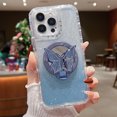 thumbnail image 1 of 3-in-1 Magnetic Glitter Mirror Phone Case with Stand for iPhone 11-16 Pro Max, 1 of 7