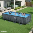 thumbnail image 3 of Bestway APX 365 18'x9'x52" Metal Frame Above Ground Pool Set with Sand Filter Pump, 3 of 8