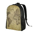 thumbnail image 2 of Rocae Vintage World Map print Computer bag with separate compartment, suitable for 15 inch laptop backpack, gift for men and women, 2 of 8