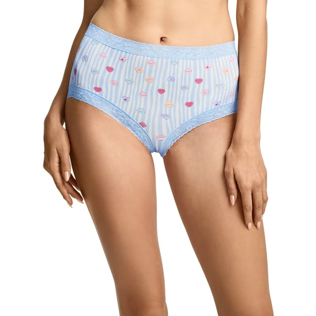 Jockey Culotte en Microfibre à Dentelle Extensible Douce pour Femmes
