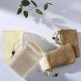 thumbnail image 2 of 6 Pcs Natural Cotton Linen Soap Saver Bags, Exfoliating Scrubber Pouches for Bar Soap, Quick Drying Breathable Mesh Holder, Portable Bathroom & Travel Soap Pouch Set, 3.5 in x 5.5 in/9 x 14 cm, 2 of 5