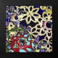 thumbnail image 2 of Mountain, Ricki 15x15 Black Modern Framed Museum Art Print Titled - Bejeweled Woodblock IV, 2 of 5