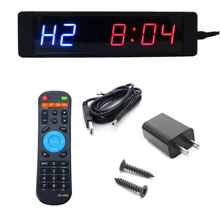 Programmable Crossfit Interval Timer Wall Clock w/Remote For Tabata (Best Tabata Timer App)