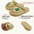 thumbnail image 3 of Hobibear Garden Clog Toddler Slip on Beach Slipper Sandals(Toddler/Little Kids/Big Kids)Khaki 7-8, 3 of 7