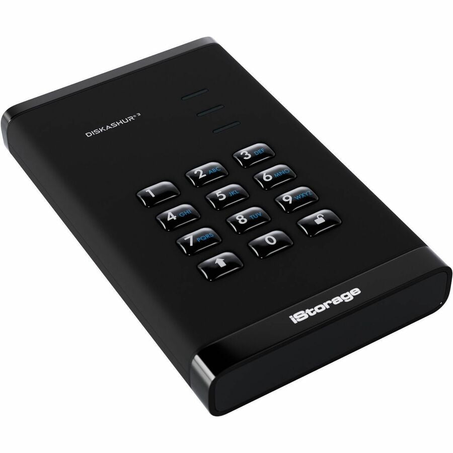 iStorage diskAshur3 2 TB Portable Solid State Drive | Black | Incorporated Common Criteria EAL 5+ | PIN protected | AES 256-bit Full Disk Hardware Encryption | Dust/Water Resistant | TAA Compliant ...