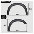 thumbnail image 2 of Fender Flares Pocket Rivet Smooth Matte Black 4Pcs Fit for 2019-2024 Dodge Ram 2500 3500, 2 of 11