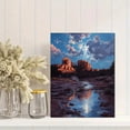 thumbnail image 2 of Red Rocks Sedona Desert Landscape Canvas Print, Oil Style Wall Art for Living Room, Bedroom, Office, Hotel Lobby, 2 of 8