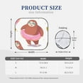 thumbnail image 3 of Disketp 2 Piece Sloth With Donuts1 Pattern Windshield Sunshades,Folding Windshield Sun Shade For Car Suv Trucks Sedan,Blocks Uv Rays Sun Visor Protector-Small, 3 of 7