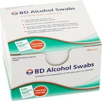 Embecta (Formerly BD) Alcohol Prep Pads, 70% Strength Isopropyl Alcohol, Box of 100 Individual Packets
