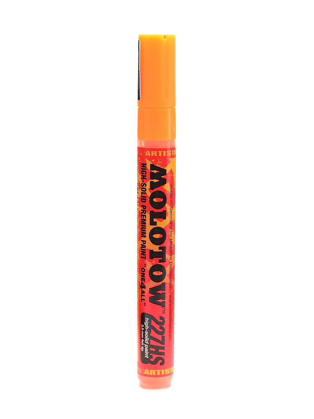 One4All Acrylic Paint Markers 4 mm, neon orange fluorescent, 218 (pack