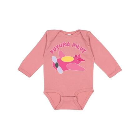 

Inktastic Future Pilot Gift Baby Girl Long Sleeve Bodysuit