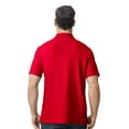 thumbnail image 4 of Gildan Men's Softstyle Pique Polo Shirt, Short Sleeve, Modern Classic Fit, Cherry Red, S-4XL, 1-Pack, 4 of 5