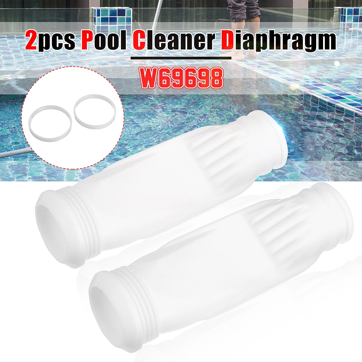 2x Long Life Diaphragm W69698 W81701 For Zodiac Baracuda G3 G4 Pool Cleaner