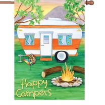 Premier House Size Flag - Happy Campers - Walmart.com