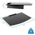 thumbnail image 5 of Mount-lt! A/V Component Wall Mounted Glass Shelf | 22 LBS Capacity, 5 of 8