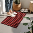 thumbnail image 4 of Red Black Checkerboard Checkered Pattern Door Rugs,Washable Non Slip Door Mats Indoor,Decorative Door Mats,Entry Mat Indoor for Entrance,Bedroom,Kitchen,Bathroom,16"x24", 4 of 6