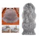 thumbnail image 2 of Cubierta de sofá de silla de oveja sintética suave Baoblaze Alfombra de área peluda para sofá de piso de dormitorio sala de estar decoración gris L, 2 of 8