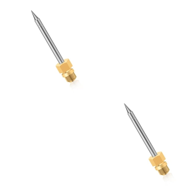 Kenally Soldering Iron Bit Copper Stainless Steel Welding Solder Waterproof Tip Reusable Head Horn Wear-resistant Iron Como se muestra 2piezas