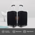 thumbnail image 3 of 1pcs Pull Rod Box Cover Travel Box Cover Dustproof Thickened High Elasticity Cloth Luggage Box Protective Cover black S, 3 of 5