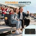 thumbnail image 3 of GloryStar Extra Wide Heated Stadium Seat, 25" Portable Bleacher Chair Includes 3-Level Heating, Massage Function, Six Adjustable Recline Positions, Convenient Cup Holder, and Anti-Slip Base, 3 of 6