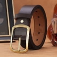 thumbnail image 1 of Cinturón con hebilla de pasador con relleno de pegamento para hombres, cinturón con hebilla de aleación casual de moda retro exclusivo, uso versátil, ajuste cómodo, 1 of 6