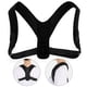 thumbnail image 5 of Corrector de postura de espalda para hombres y mujeres, cinturón de soporte de hombros con correas ajustables (negro), 5 of 14