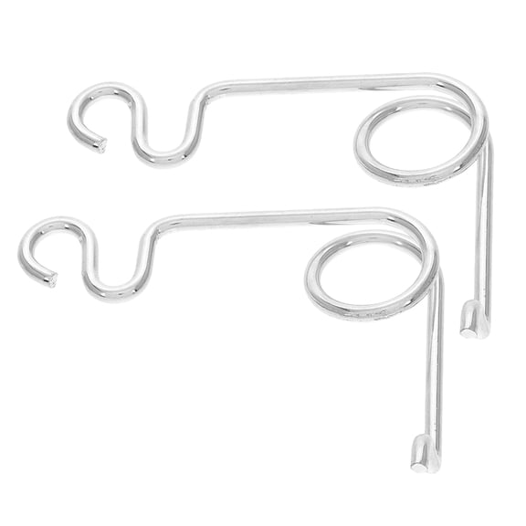 DINHEAROM Silver Fuel Door Spring 2Pcs 2.2In X 1.8In X 0.2In