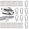 thumbnail image 2 of Versatile Double-Sided Rv Canopy Hooks: Easy Installation for Camping & Decor! White, 2 of 9