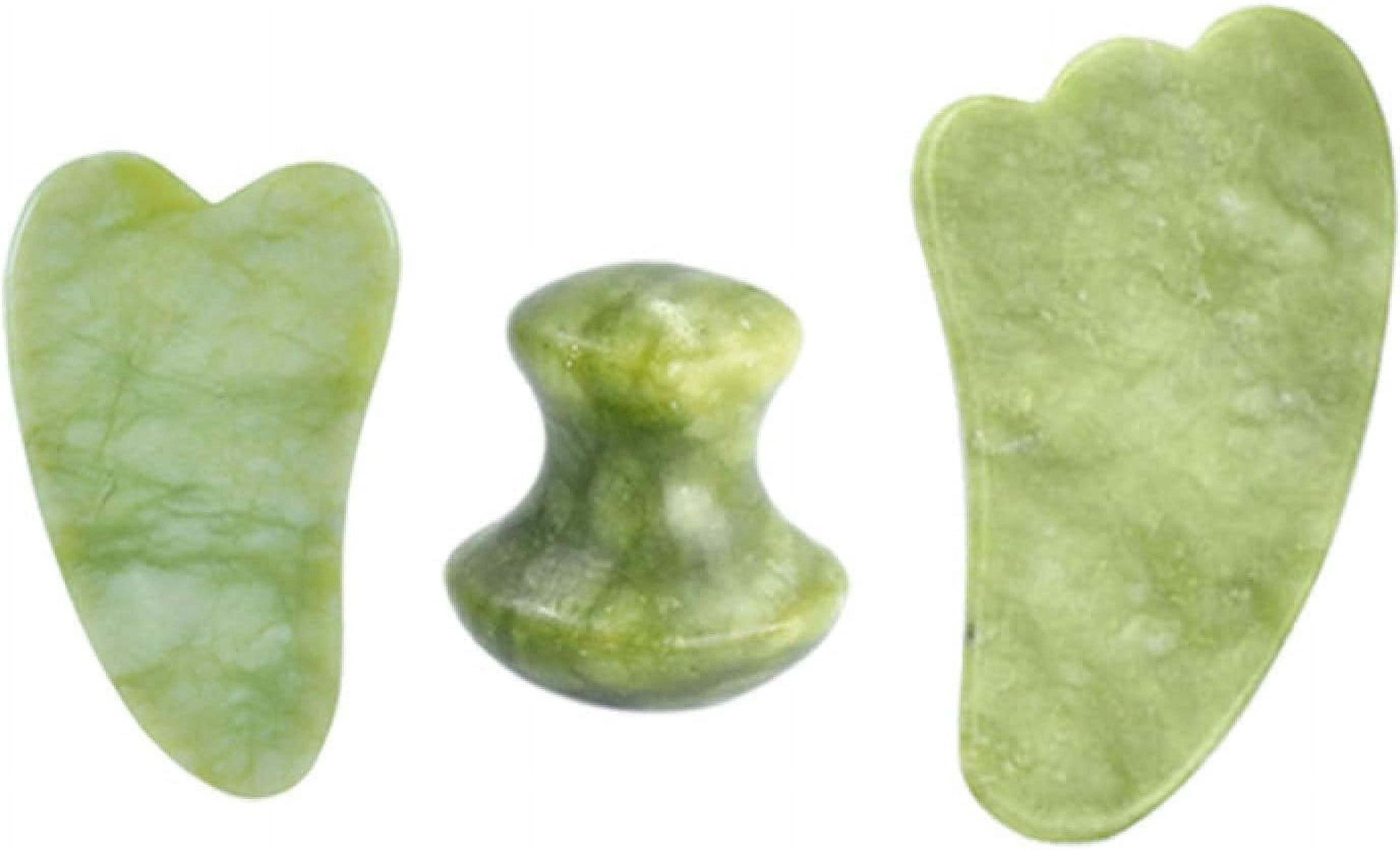 Facial Massage Roller Gua Sha Board Double Heads Jade Stone Jade Roller Gouache,type 01