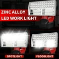 thumbnail image 3 of 40W Cordless Flashlight for Milwaukee 18V Lithium-ion Battery, DTEZTECH 4200LM LED Work Light with USB Port, 9" Zinc Alloy Spotlight Use for Camping, Hiking, Job site, Indoor Outdoor Tool, 3 of 7