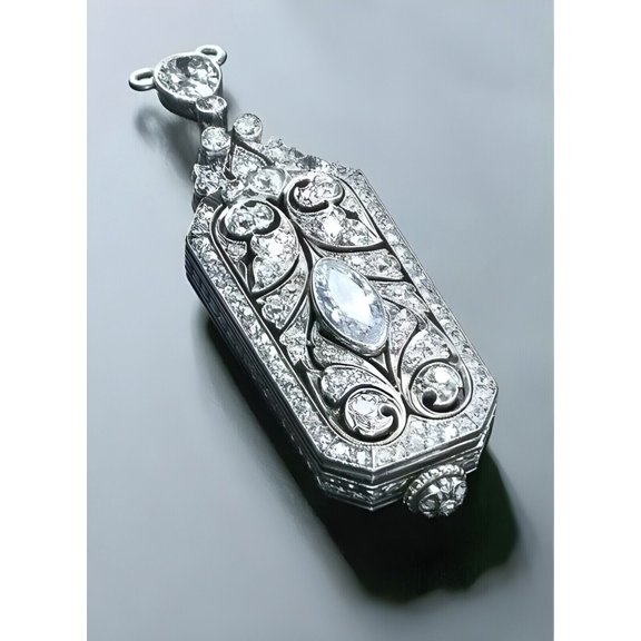 2 Ct Round Cut Simulated Diamond Women's Pendant 14K White Gold Plated Silver