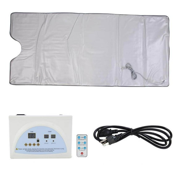110V Far Infrared Sauna Heating Blanket Body Shape Slimming Fitness Machine US Plug