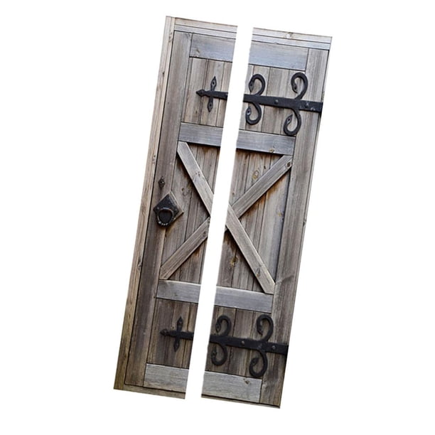 Etiqueta engomada de puerta Mural Art Poster Stickers Autoadhesivo Calcomanía extraíble - Baoblaze Adhesivos para puertas de bricolaje 3D