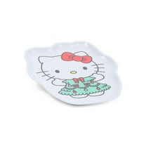 Zrike Brands Hello Kitty Christmas Winter Melamine Dinnerware Christmas Dress, Platter, 14in W x 11.5in L