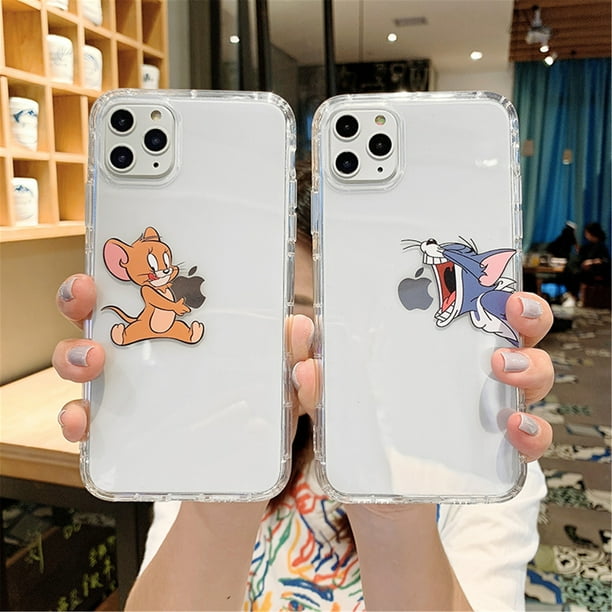 Funny Cartoon Tom And Jerry Phone Case Mouse Jerry For Iphone 11 Pro Transparent Silicone Soft Case Walmart Com