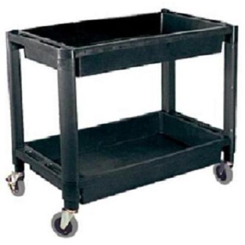 ATD Tools HeavyDuty Plastic 2Shelf Utility Cart 7016MAG