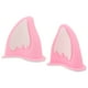 thumbnail image 5 of BRIGHTFUFU 1 par de orejas de zorro, casco con orejas, cuernos, decoración, accesorios para casco, casco para bicicleta o motocicleta, blanco y rosa, 5 of 8